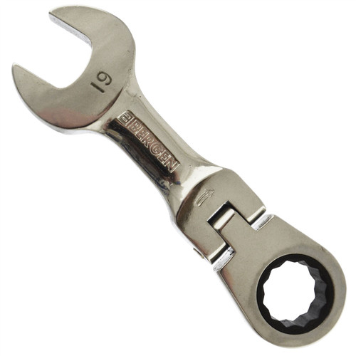 19mm Stubby Flexi Ratchet Combination Spanner Metric Wrench 72 Teeth SPN24