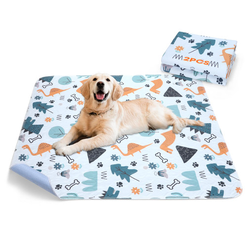 Washable Pee Pads for Dogs, 2 Pack Large 34"x36" Super Absorbent Reusable Puppy Pads Pet Training Pads, 100% Waterproof Non-Slip Puppy Pee Pad Whelping Dog Playpen Crate Mat for Potty, Cage Pads Washable Pee Pads for Dogs, 2 Pack Large 34"x36" Super Absorbent Reusable Puppy Pads Pet Training Pads, 100% Waterproof Non-Slip Puppy Pee Pad Whelping Dog Playpen Crate Mat for Potty, Cage Pads