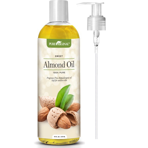 Sweet Almond Oil for Skin and Hair Moisturizing and Natural Pure Almond Oil, 16 fl Ounces Sweet Almond Oil for Skin and Hair Moisturizing and Natural Pure Almond Oil, 16 fl Ounces