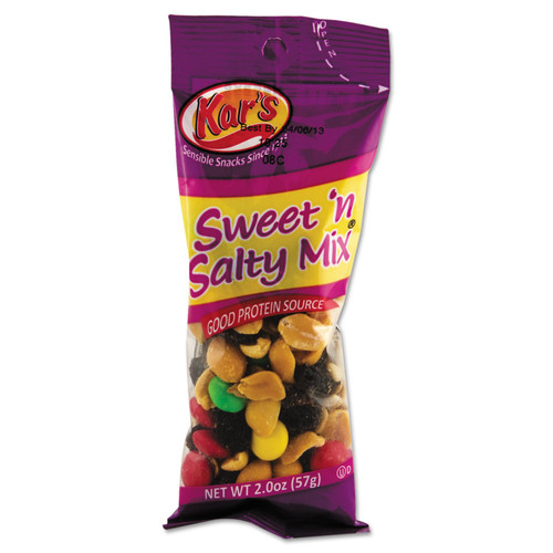 Kar's Sn08387 Nuts Caddy Sweet 'N Salty Mix 2Oz Packets 24/Box
