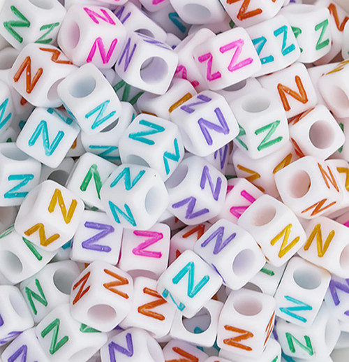 Bxwoum 100PCS Letter Beads 6X6mm Acrylic Alphabet Beads Mulitcolor Cube Letter N Beads for Jewelry Making DIY Bracelets Necklaces(N-100PCS) Bxwoum 100PCS Letter Beads 6X6mm Acrylic Alphabet Beads Mulitcolor Cube Letter N Beads for Jewelry Making DIY Bracelets Necklaces(N-100PCS)