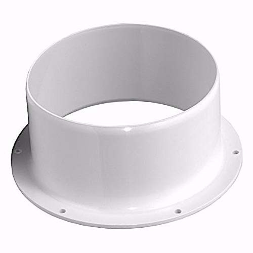 5" Inch Duct Connector Flange, Plastic Straight Pipe Flange for Heating Cooling Ventilation System