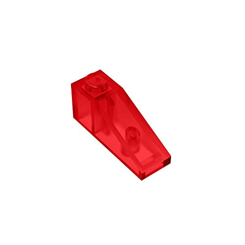 Eske Kouri Gobricks GDS-586 Slope 33 3 x 1 Compatible with Lego 4286 All Major Brick Brands Toys Building Blocks Technical Parts Assembles DIY (50 PCS,41 Trans-Red(110))
