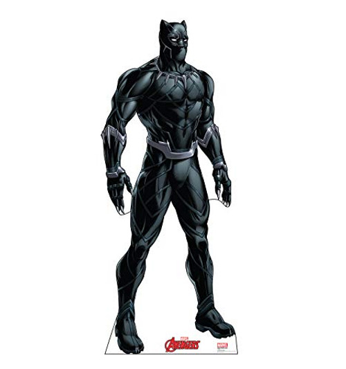 Advanced Graphics Black Panther Life Size Cardboard Cutout Standup - Marvel's Avengers Animated Advanced Graphics Black Panther Life Size Cardboard Cutout Standup - Marvel's Avengers Animated