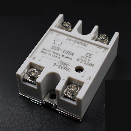 HASMI Solid State Relay Module SSR-10DA SSR-25DA SSR-40DA 10A 25A 40A DC 3-32V to 24-380V AC SSR 10DA 25DA 40DA Temperature Controller 1Pcs (Size : SSR 25DA)