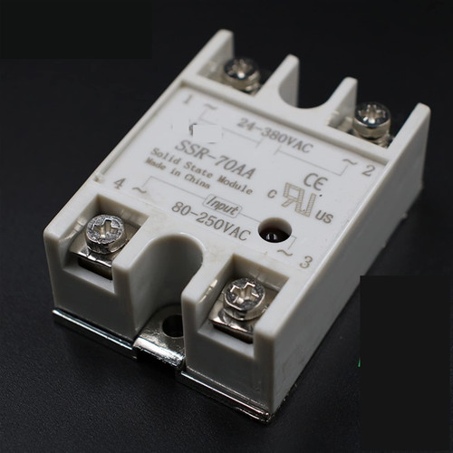 FOUNCY Solid State Relay Module SSR-70AA SSR-70 AA SSR 70A 80-250VAC Input to 24-380VAC Output Industry Control 1Pcs