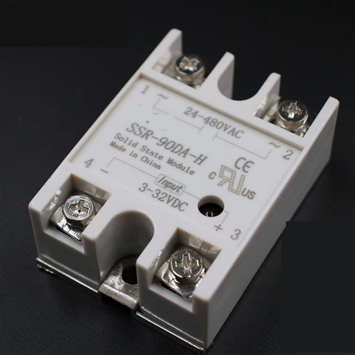 FOUNCY Solid State Relay SSR-90DA-H 90A SSR 90DA-H 3-32V DC to 90-480V AC Solid State Resistance Regulator 1Pcs