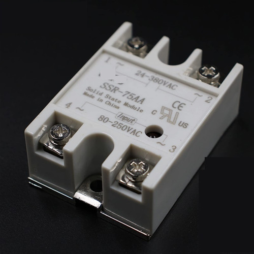 FOUNCY Solid State Relay Module SSR-75AA SSR-75 AA SSR 75A 80-250VAC Input to 24-380VAC Output Industry Control 1Pcs