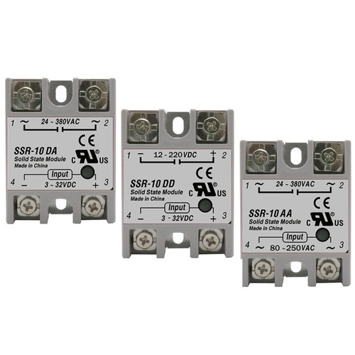 SSR-25AA SSR-40AA SSR 10A 25A 40A 60A 80A 100A Solid State Relay Module AC80-250V Input AC24-380V Output PID Temperature Control 1Pcs (Color : AA, Size : SSR-100A)