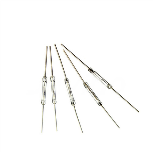 EVURU 10Pcs N/O Reed Switch Magnetic Switch 2x14mm Normally Open Magnetic Induction Switch