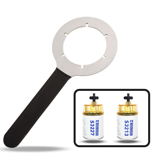 Wrench For S3227 and S3213 Fuel Filter Marine Fuel Water Separator Replacement for Marine Outboard Motor Mercury Replaces# 35-60494-1, S3213, 18-7932-1, 18-17928, 35-809097, S3227, 18-7948, 9-37882