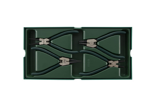 SATA 4 Piece Snap Ring Pliers Set - ST09911SJ, Green