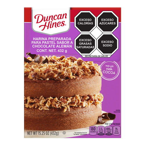Duncan Hines Signature Perfectly Moist German Chocolate Cake Mix, 15.25 Ounce (Pack of 12)