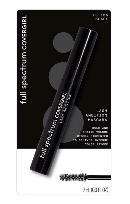 COVERGIRL Full Spectrum Lash Ambition Mascara, Black, 0.3 Fluid Ounce