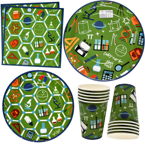 School Science Party Supplies Disposable Tableware Set 24 9" Paper Plates 24 7" Plate 24 9 Oz Cups 50 Lunch Napkin for Math Chemistry Biology Scientist Lab Classroom Birthday Dinnerware Decorations School Science Party Supplies Disposable Tableware Set 24 9" Paper Plates 24 7" Plate 24 9 Oz Cups 50 Lunch Napkin for Math Chemistry Biology Scientist Lab Classroom Birthday Dinnerware Decorations
