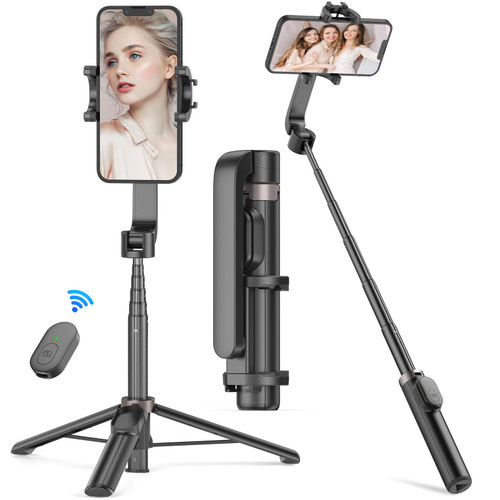 XXZU Selfie Stick, Extendable Selfie Stick Tripod with Wireless Remote, Portable Phone Tripod Stand for Group Selfie/Live Streaming/Video Recording Compatible with All Cellphone