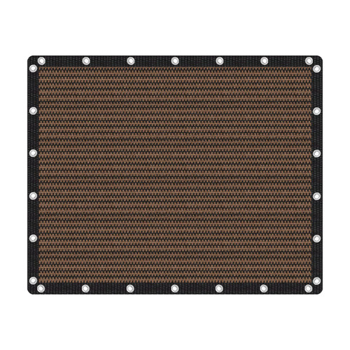 VICLLAX 90% Shade Fabric Sun Shade Cloth Privacy Screen with Reinforced Grommets for Outdoor Patio Garden Pergola Cover Canopy 8x10 FT, Mocha