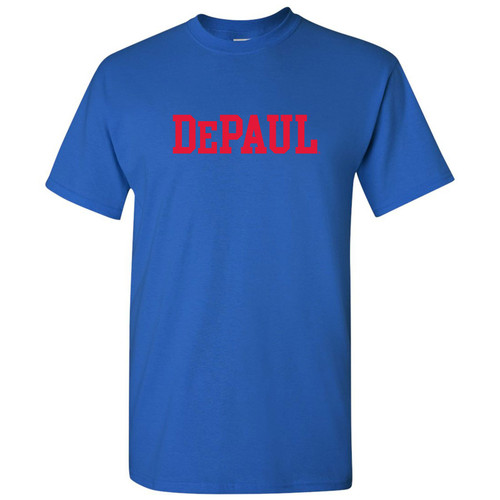 AS01 - DePaul Blue Demons Basic Block T Shirt - 3X-Large - Royal