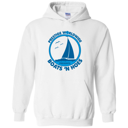 UGP Campus Apparel Prestige Worldwide Presents Boats 'n Hoes - Funny Summer Boating Hoodie - X-Large - White UGP Campus Apparel Prestige Worldwide Presents Boats 'n Hoes - Funny Summer Boating Hoodie - X-Large - White