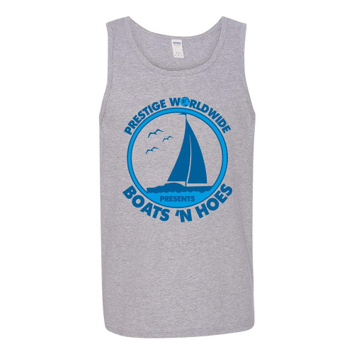 UGP Campus Apparel Prestige Worldwide Presents Boats 'n Hoes - Summer Tank Top - X-Large - Sport Grey UGP Campus Apparel Prestige Worldwide Presents Boats 'n Hoes - Summer Tank Top - X-Large - Sport Grey