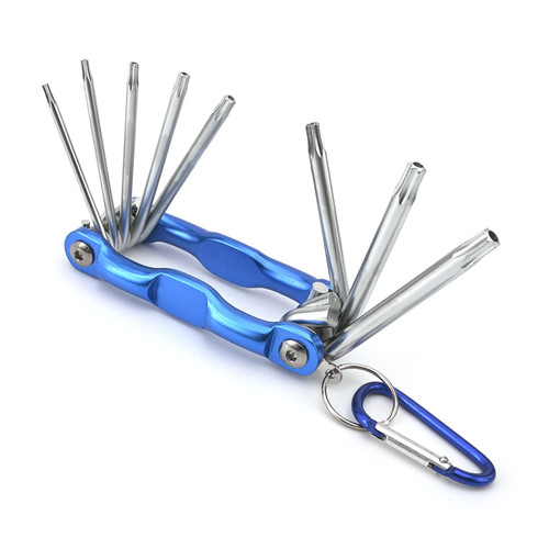 Bettomshin Hex Key Set, 8 in 1 Folding Combination Wrench for Repair Tool