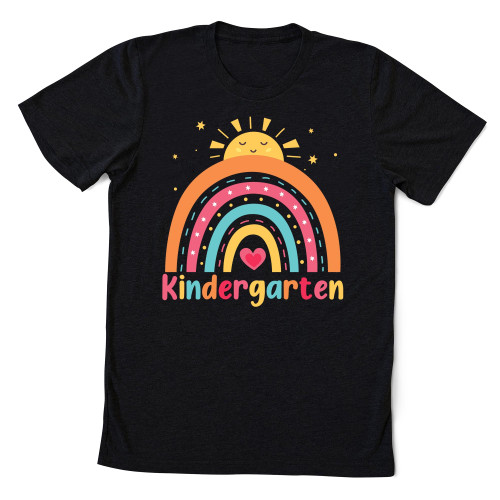 Hello Kindergarten Rainbow Shirt, Back to School Shirt, Kindergarten Tee, Kindergarten Outfit, First Day of School Gift