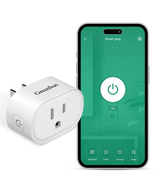 Smart Plug Alexa Smart Plug Mini - GreenSun Alexa Plug WiFi Smart Outlet Plug Smart Plug Alexa Smart Plug Amazon Plug Remote Control Timer Smart Plug Wi-Fi Outlet Compatible with Alexa, Google Home