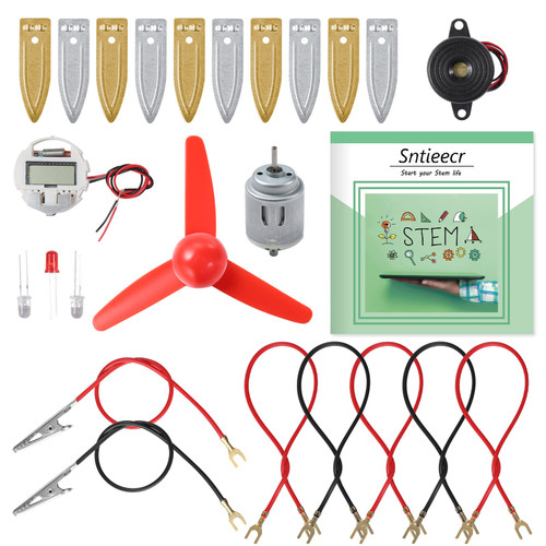 Sntieecr Fruit Battery Science Experiment Kit with Instruction, Potato Science Educational Kit for School Science Project, Kids DIY STEM Lab Experiments