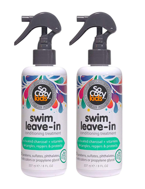 SoCozy Socozy Swim Spray Leave-in Treatment & Conditioner for Kids Hair Protects and Repairs Pool/sun/salt Damage 8 Fl Ounce No Parabens, Sulfates, Synthetic Colors or Dyes, (Pack Of 2)