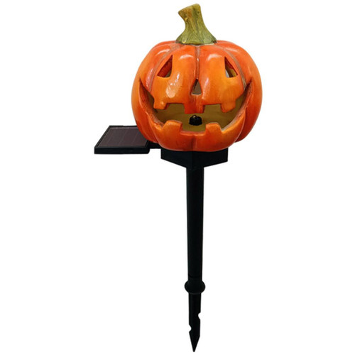 Totority Halloween Pumpkin Pathway Markers Lights Outdoor 40cm Halloween Decorations Pathway String Lights Pumpkin Stakes Lights for Outdoor Garden Walkway Yard Driveway Lawn Party Decor