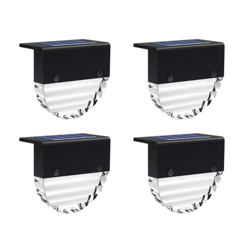 Yovslop Solar Step Lights Outdoor Waterproof Led Solar Fence Lamp for Stairs Yard Garden Pathway Patio Color Changing Light Solar Deck Lights