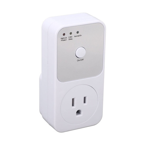 Refrigerator Surge Protector, 120VAC Single Outlet Surge Protector Plug in for Home Appliances, Protects Against Brownout, Spike, Instant Surge All Voltage Abnormalities, White