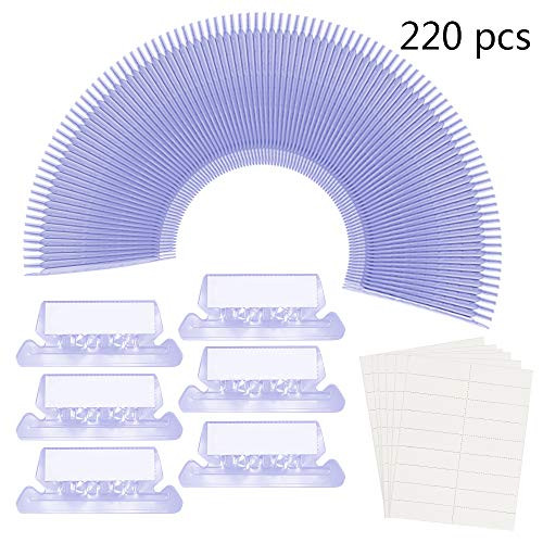 Habbi File Folder Tabs 220 Set 2"Hanging Folder Tabs and Inserts for Quick Identification of Hanging Files