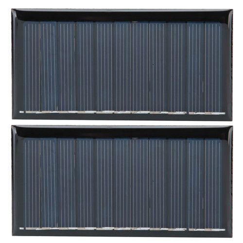 2Pcs Solar Panel Solar Cell Panel Polycrystalline Silicon Solar Charger Board for DIY Project, Solar Cell Panel 0.5W 5.5V