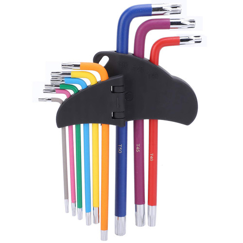 Hex Wrench, 9PCS Star Shaped Hex Socket Wrench Set Multicolor Hex Key Tools Set Spanner Repair Accessory