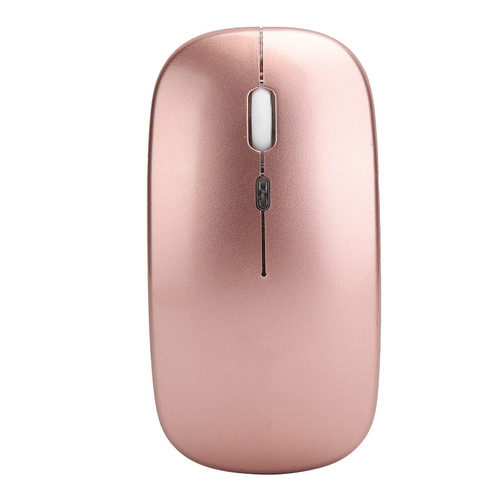 2.4G Wireless Gaming Mouse, Portable Silent Backlit Mouse, Home Office Gaming Mouse, with 1000-1200-1600DPI, for Laptops Desktop Computer. (Rose Gold)