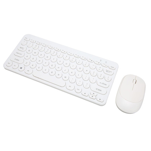78 Keys Keyboard and Mouse Combo, Silent Buttons UV Screen Printing 2.4G Wireless 2.4G Wireless Keyboard and Mouse Combo for Business