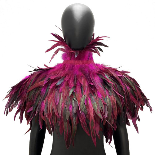 Feather Shrug Shawl, Feather Shrug Cape, Feather Shawl Cape for Women, Men, Halloween Cosplay, Carnival, Evening Dresses