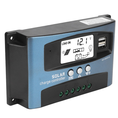 MPPT Solar Controller Solar MPPT Controller, Dual USB 12V 24V 36V 48V Auto Solar Charge Controller LCD Display Solar Panel Regulator Charge Controller (40A) MPPT Solar Controller Solar MPPT Controller, Dual USB 12V 24V 36V 48V Auto Solar Charge Controller LCD Display Solar Panel Regulator Charge Controller (40A)