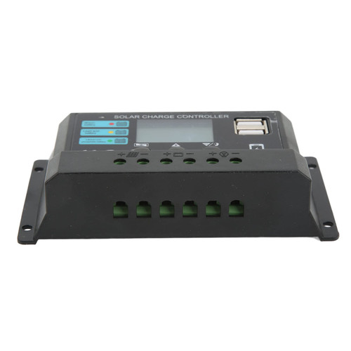 12V 24V Solar Controller, Solar Panel Controller with LCD Display Intelligent Photovoltaic Charging Controller Solar Panel, Energy Controllers (20A)