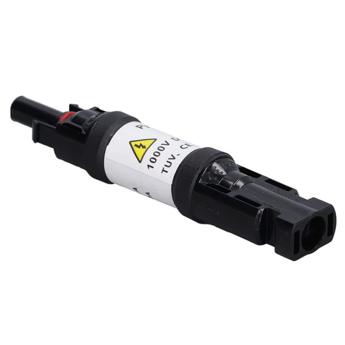 1000V in Line Fuse Holder Male and Female Solar Plug Waterproof Dustproof Solar PV Fuse Connector (15A)