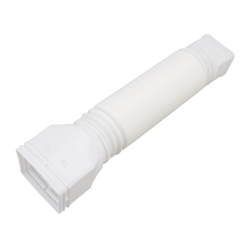 CHICIRIS Rain Gutter Downspout Extension, Gutter Downspout Extensions Flexible Drain Downspout Extender, Down Spout Drain Extension Gutter Connector for Rainwater Drainage, 20 to 59in (White)