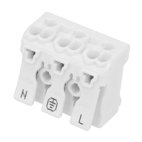 Quick Connector 3P Spring Wire Connector Cable Terminal Block for for LED Strip Light Wire Connecting