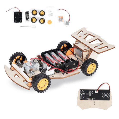 STEM Kits, Wireless Remote Control Wooden Model Car Kits, STEM Projects for Kids Ages 8-12, Gifts for Boys, Science Educational Crafts Building Kit, Toys for 8 9 10 11 12 Year Old Boys