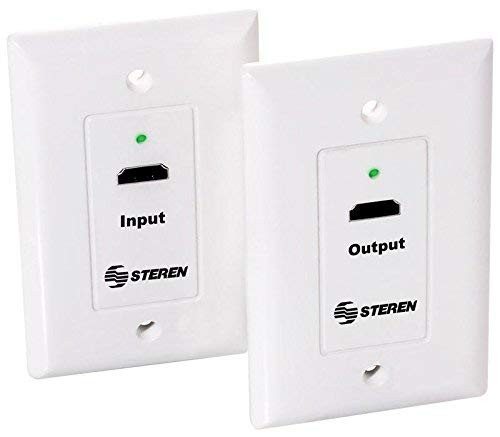 STEREN HDMI Over Category-6 Extender Wall Plates (Pair)