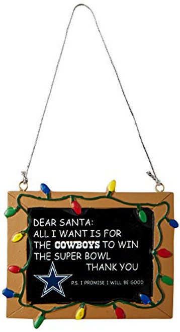 Dallas Cowboys Resin Chalkboard Sign Ornament Dallas Cowboys Resin Chalkboard Sign Ornament