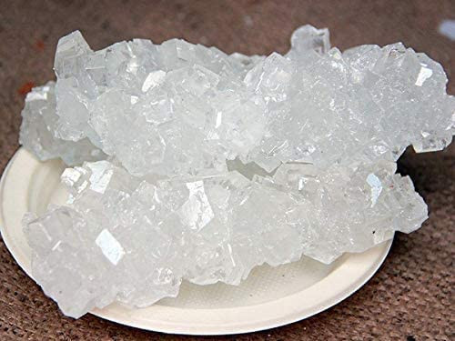 Orzanik Mishri Crystal Mishri Thread Crystal Sweet Candy Dhaga Mishri 400 Gram, Off White