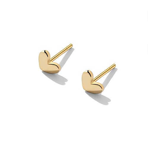 Tiny Heart Stud Earrings, Hypoallergenic Small Stud Earrings for Women Girls, Gold Little Earrings Jewelry Gift Tiny Heart Stud Earrings, Hypoallergenic Small Stud Earrings for Women Girls, Gold Little Earrings Jewelry Gift