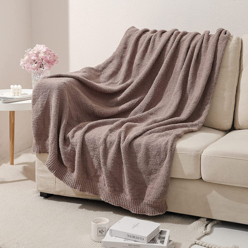 Super Soft Knit Throw Blanket Lightweight Cozy Warm Fluffy Throw Blankets for Couch Bed Sofa 50x60 Inches Khaki Super Soft Knit Throw Blanket Lightweight Cozy Warm Fluffy Throw Blankets for Couch Bed Sofa 50x60 Inches Khaki