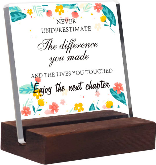 Retirement Gifts for Women Men Appreciation Gifts for Coworkers Farewell Gifts for Coworkers Going Away Gift for Coworker Employee Coworker Leaving Gifts for Women Thank You Gifts Boss Gifts for Women Clear Desk Sign Office Decor (retired/new job)